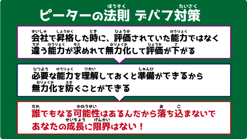 ピーターの法則まとめを解説